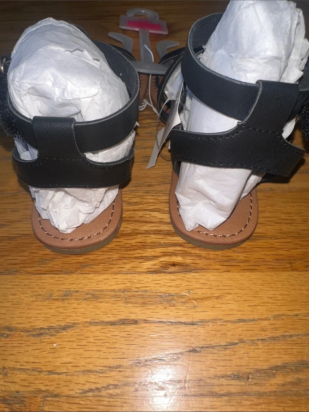 The Children's Place Black Strappy Gladiator Sandals